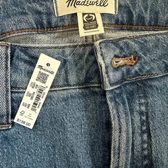 Madewell Mid-Rise Perfect Vintage Jean in Ainsdale Wash w/ Distressing 16W NWT - Picture 12 of 14